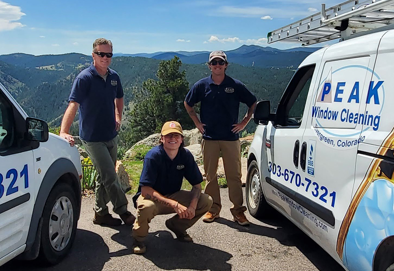 Apply online to join the Peak Window Cleaning Team of Window Cleaning Professionals (photo).